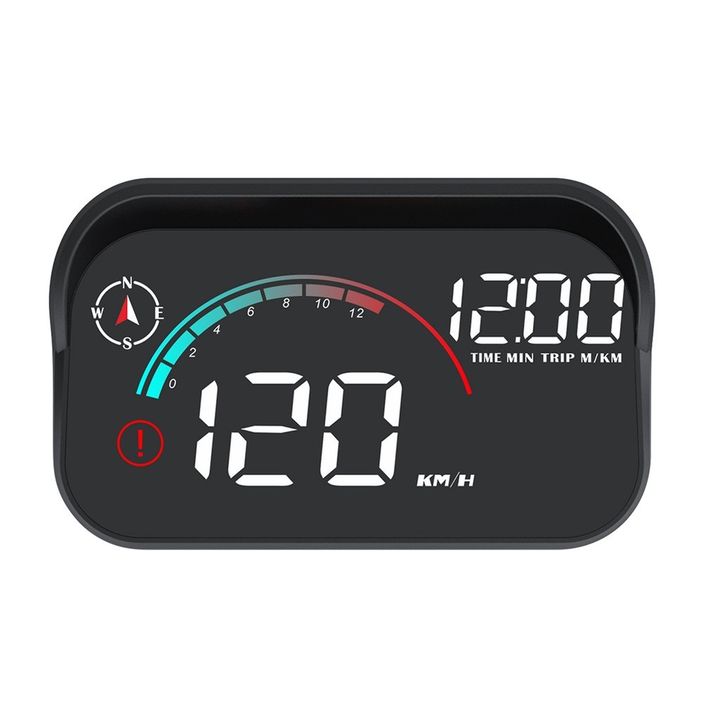 Speedometer HUD, Onboard Computer Head Up Display Gadgets Smart Time Compass