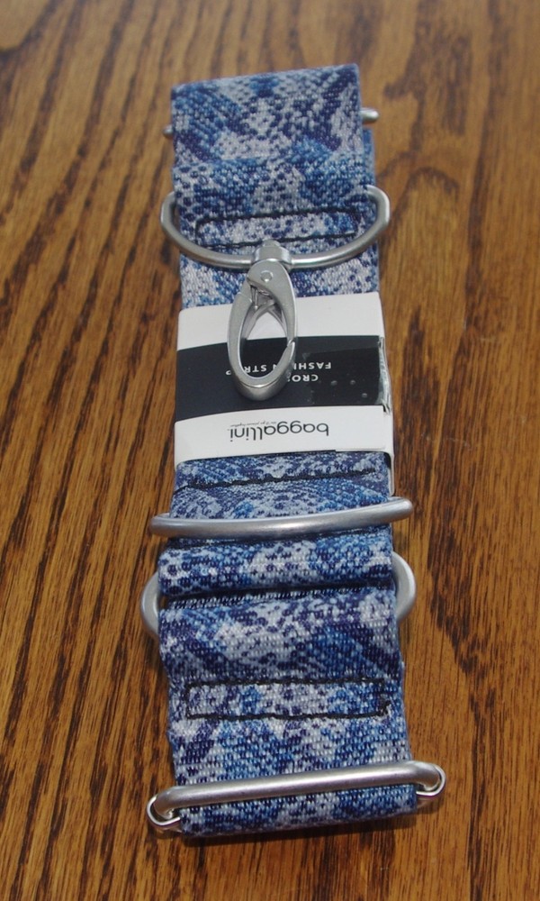 Adjustable Wide Crossbody Strap Replacement for Handbag 2" Guitar "Gray Python"