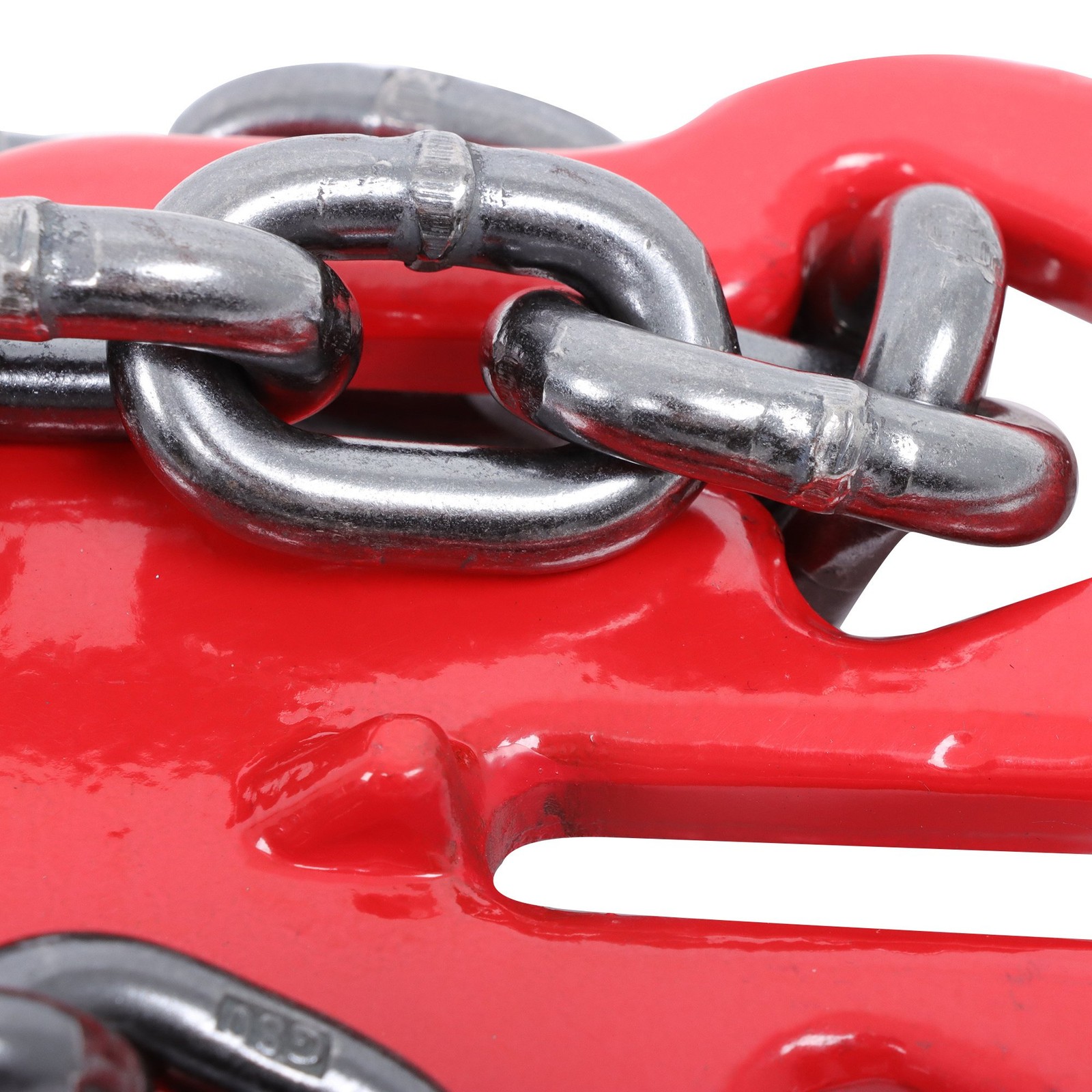 Chain Sling 3/8" x 10Ft 7100lbs G80 Lifting Chains with 2 Legs & Adjuster Hooks