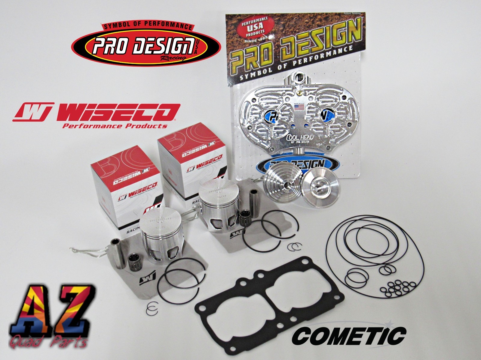Banshee Athena 68mm Big Bore Cylinders 421cc Stroker Crank Pistons Pro Head Cub