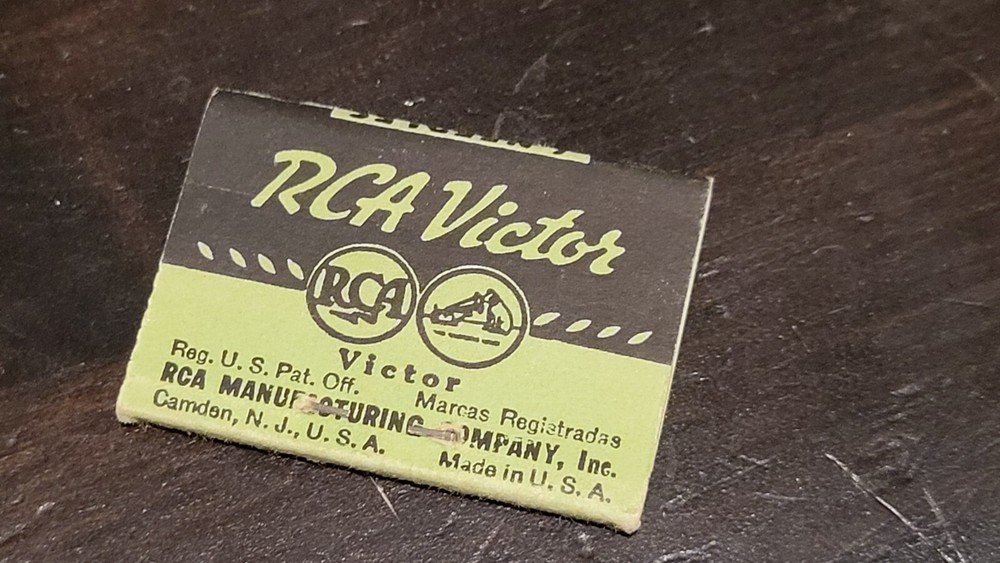 Gramophone phonograph needle Packet Hmv Rca Victor Chromium Empty