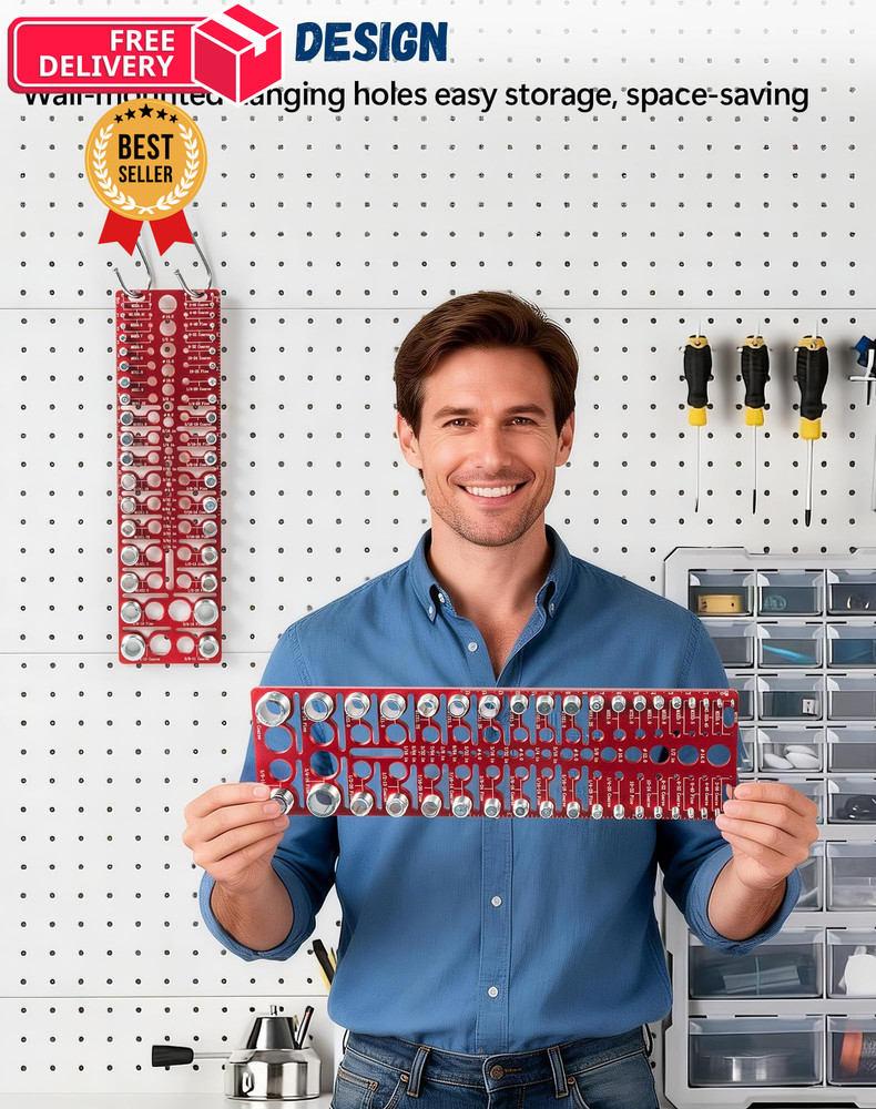 57 Nut and Bolt Thread Checker - Standard Metric Silver