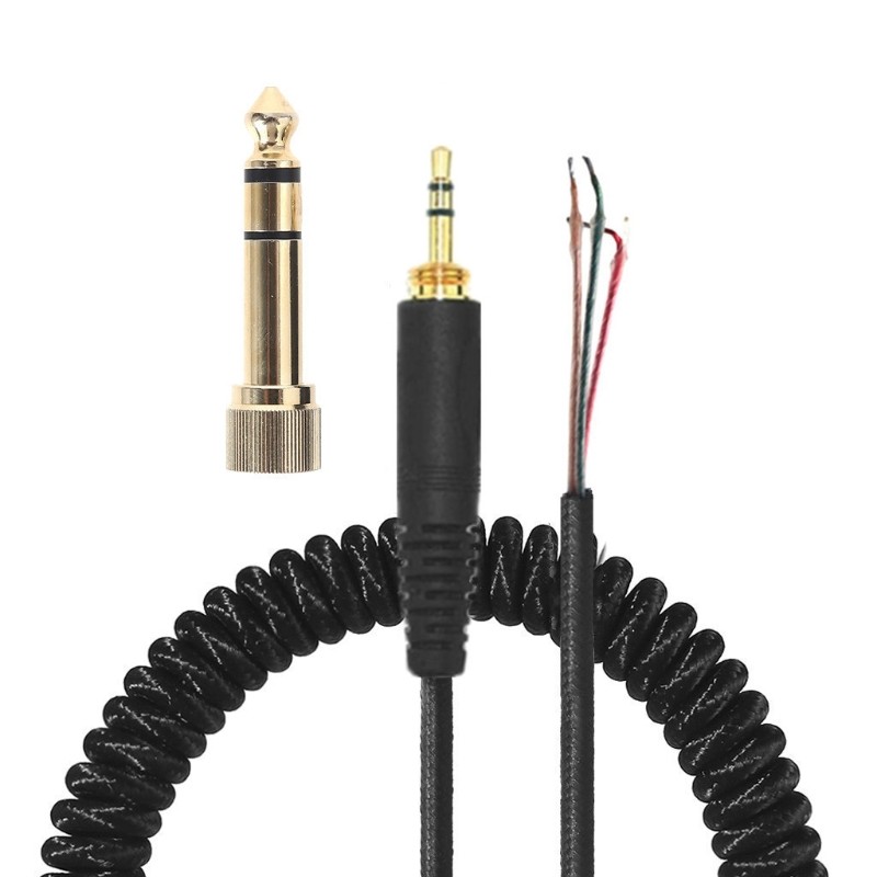 Replacement Coiled Spring Stereo Cable for DT 770 770PRO 990 990PRO