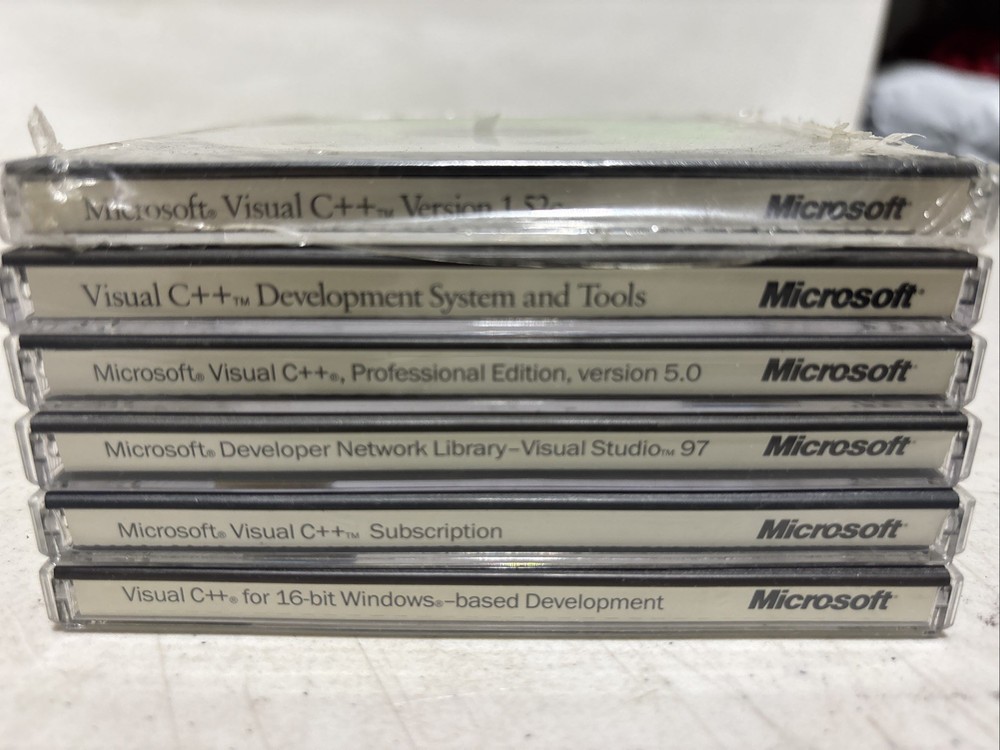 6 Microsoft Visual C++ for 16 bit Windows Versions CD Developer Net Lot