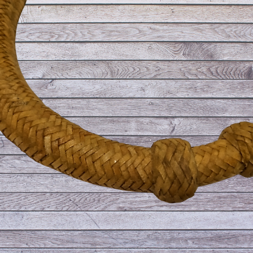 Natural Rawhide Bosal with rawhide core NEW Horse Size