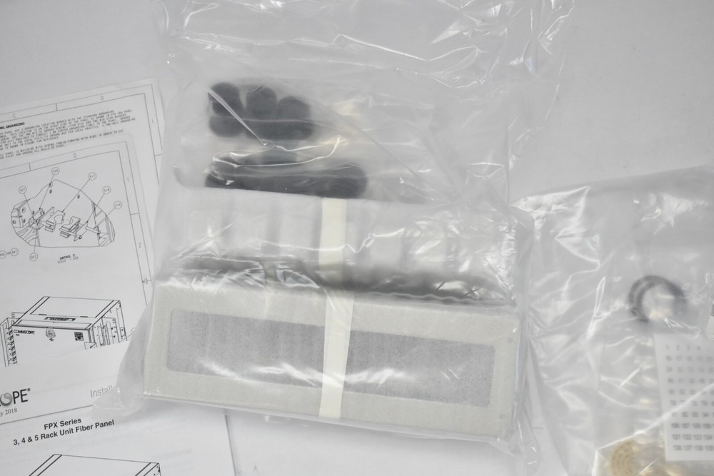 Commscope FPX Series 3 4 & 5 Rack Unit Fiber Panel Hardware Set Bracket Mounting