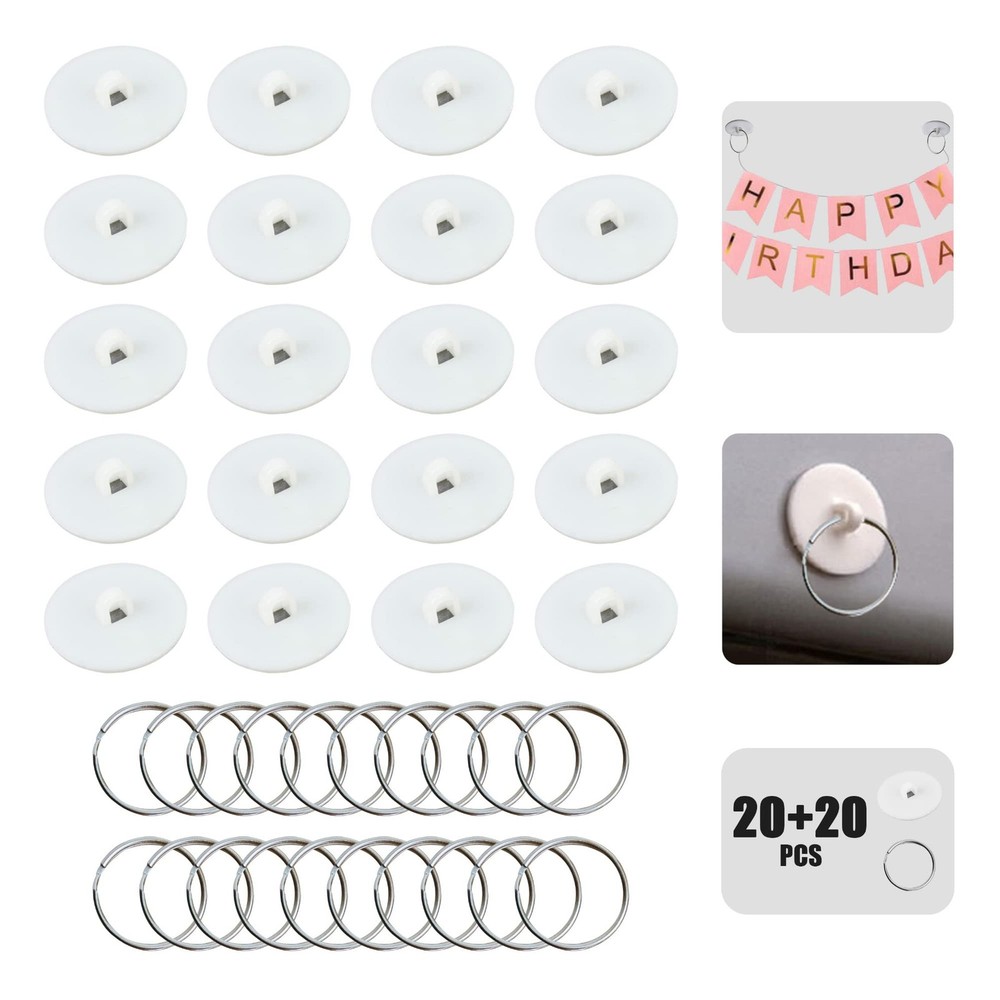 Adhesive Ceiling Disc Hook,Small Hanging Suspension Ring,Powerful Sticky Deco...