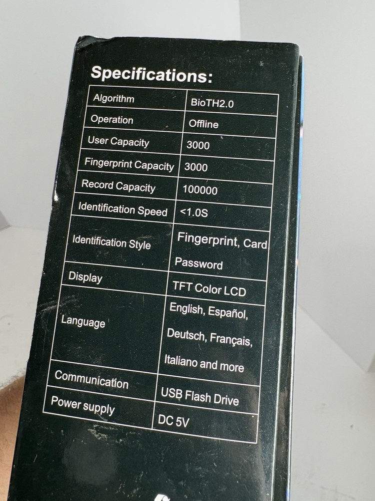 HapAttend Fingerprint RFID Time Clock Attendance System PIN USB Standalone