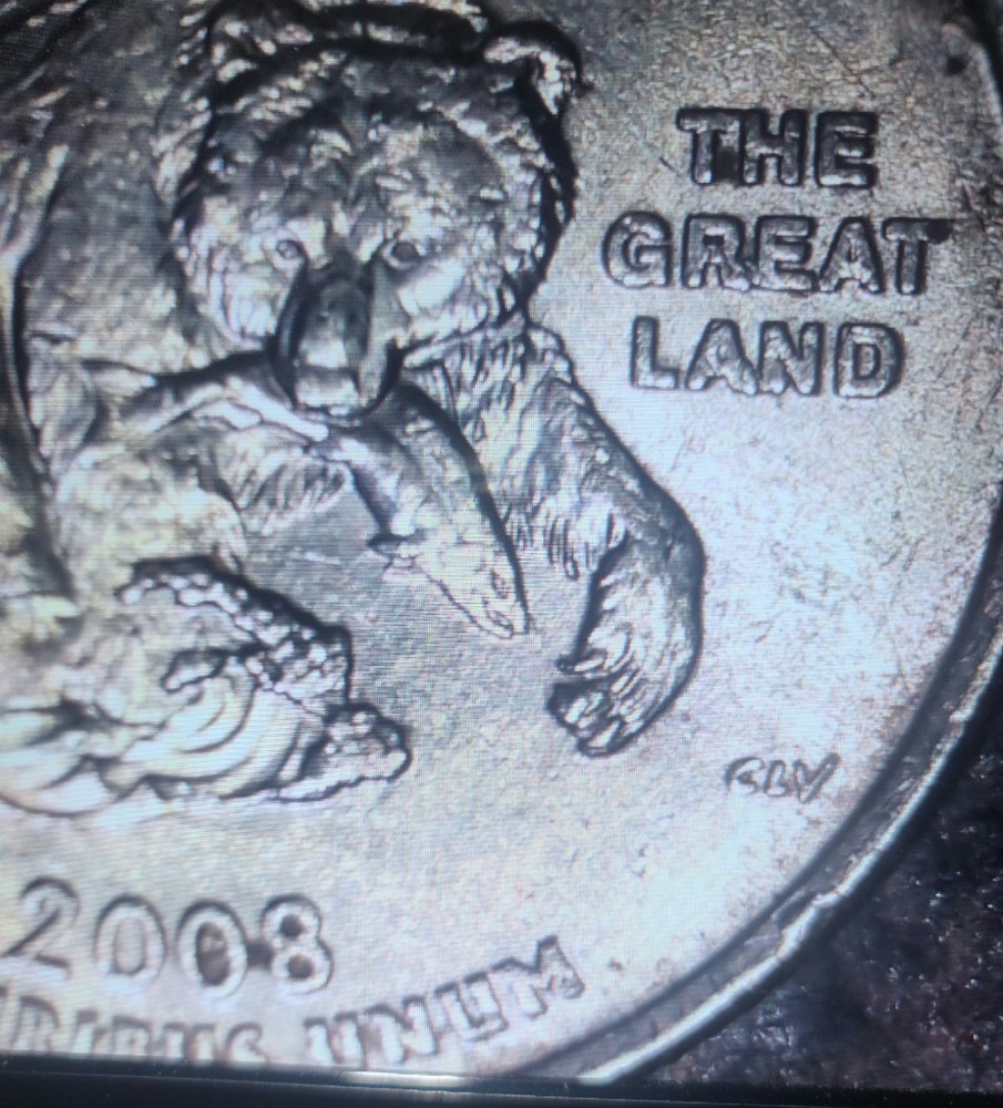 2008 Washington Alaska State Quarter "Extra Claw" Error