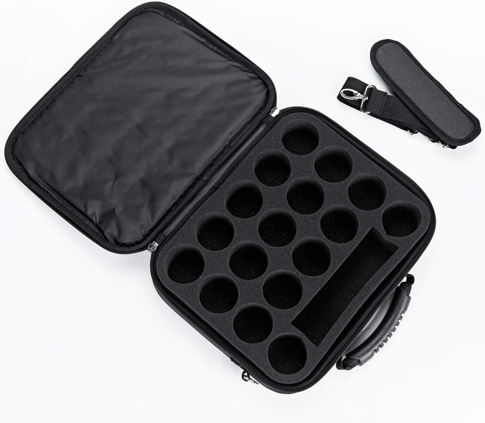 Secure Pool Balls Carrying Case with Extra Accessory Space - Nylon Sturdy Design