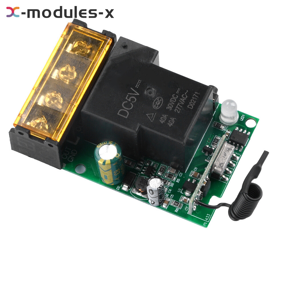 433Mhz High Power Wireless Remote Control Switch 500M For Pump Ceiling Lamp New