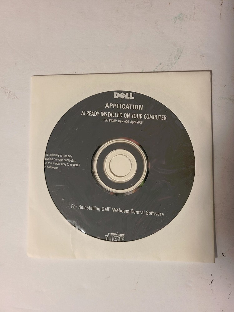 Dell Application for Reinstalling Dell Webcam Central Software New Sealed (0IPJ)