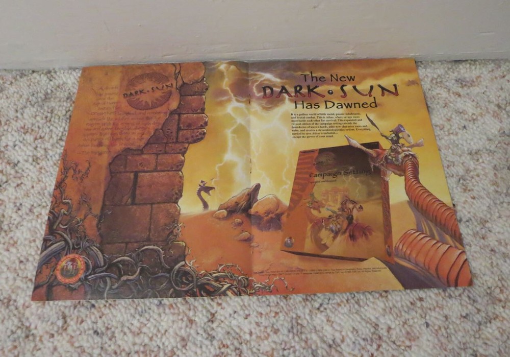 DARK SUN PROMO ~ Revised Campaign Setting ~ TSR Dungeons & Dragons