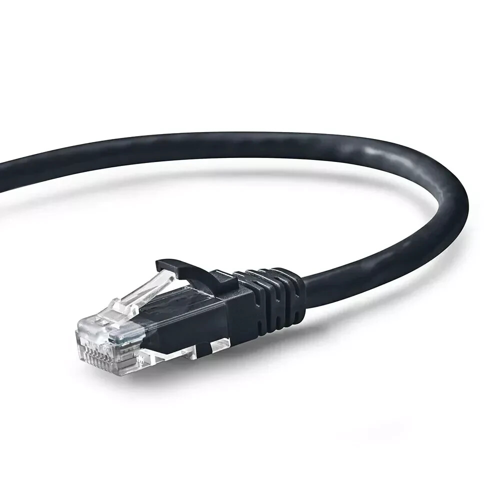 CAT6 Black Ethernet Patch Cable RJ45 550Mhz UTP 1FT- 10FT Multipack