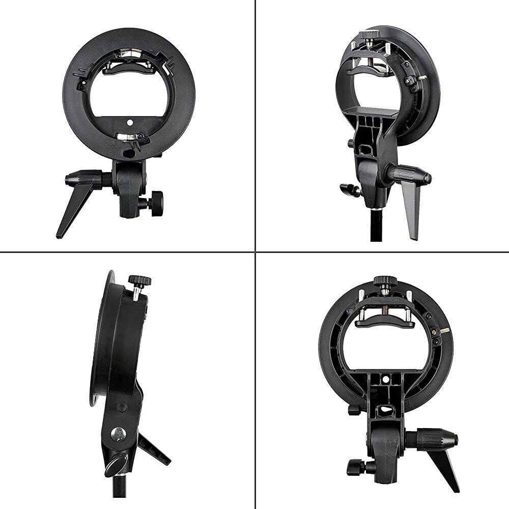 S Type Bracket Stable Bowens S Mount Holder for Speedlite Flash Snoot Softbox