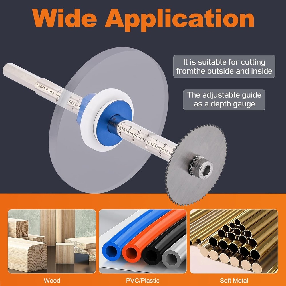 PVC Pipe Internal Cutter Set – 360° Rotating Cutting Tool with Adjustable Dep