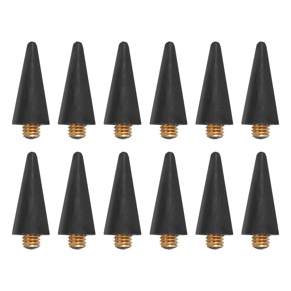12Pcs Wax Head Tips, Rhinestone Picker Tool Wax Pencil Tips, Black