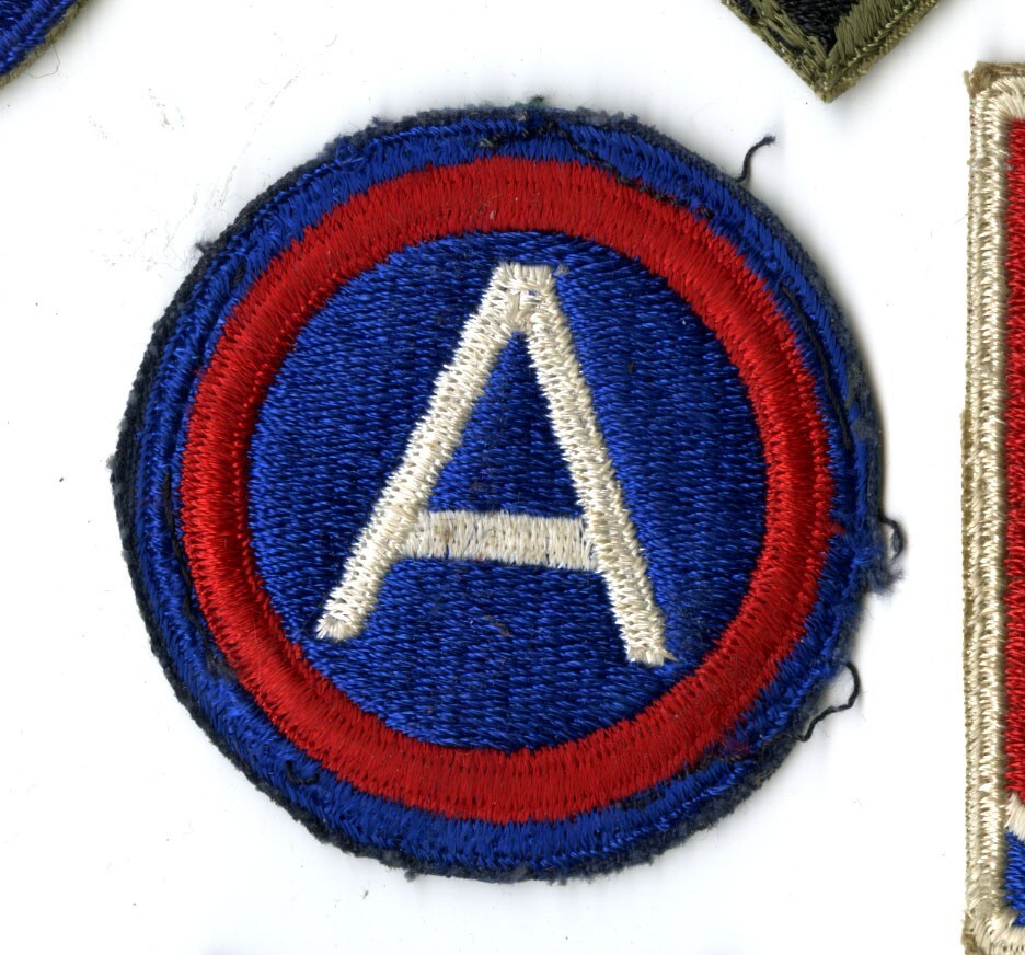 Third Army White Back Patch WWII Original Patton Europe France Germany