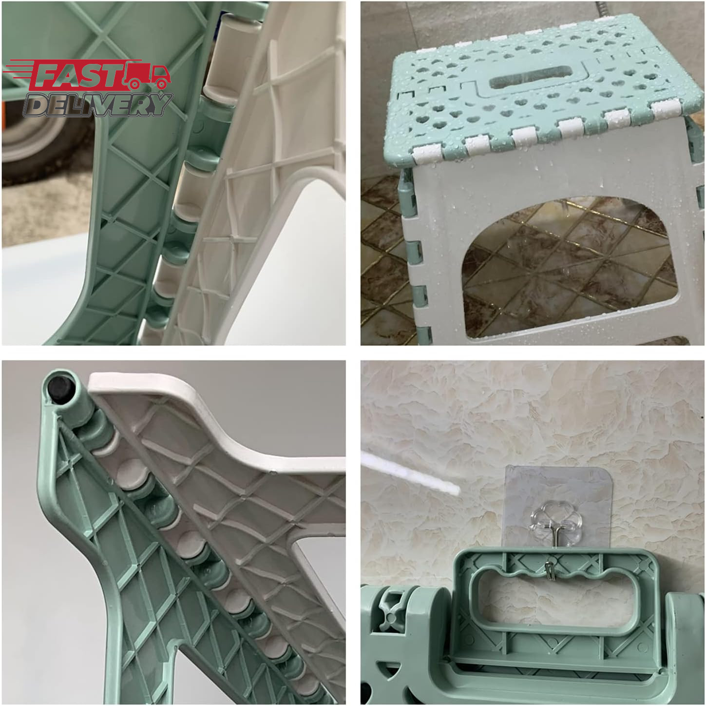 Foldable Shower Stool for Inside Shower, Small Shaving Seat