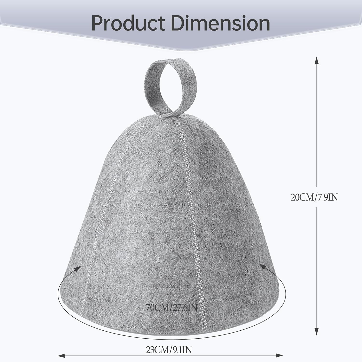 2 Pack Sauna Hat, Wool Felt Sauna Cap Russian Banya Cap Unisex Sauna Hat for Ste