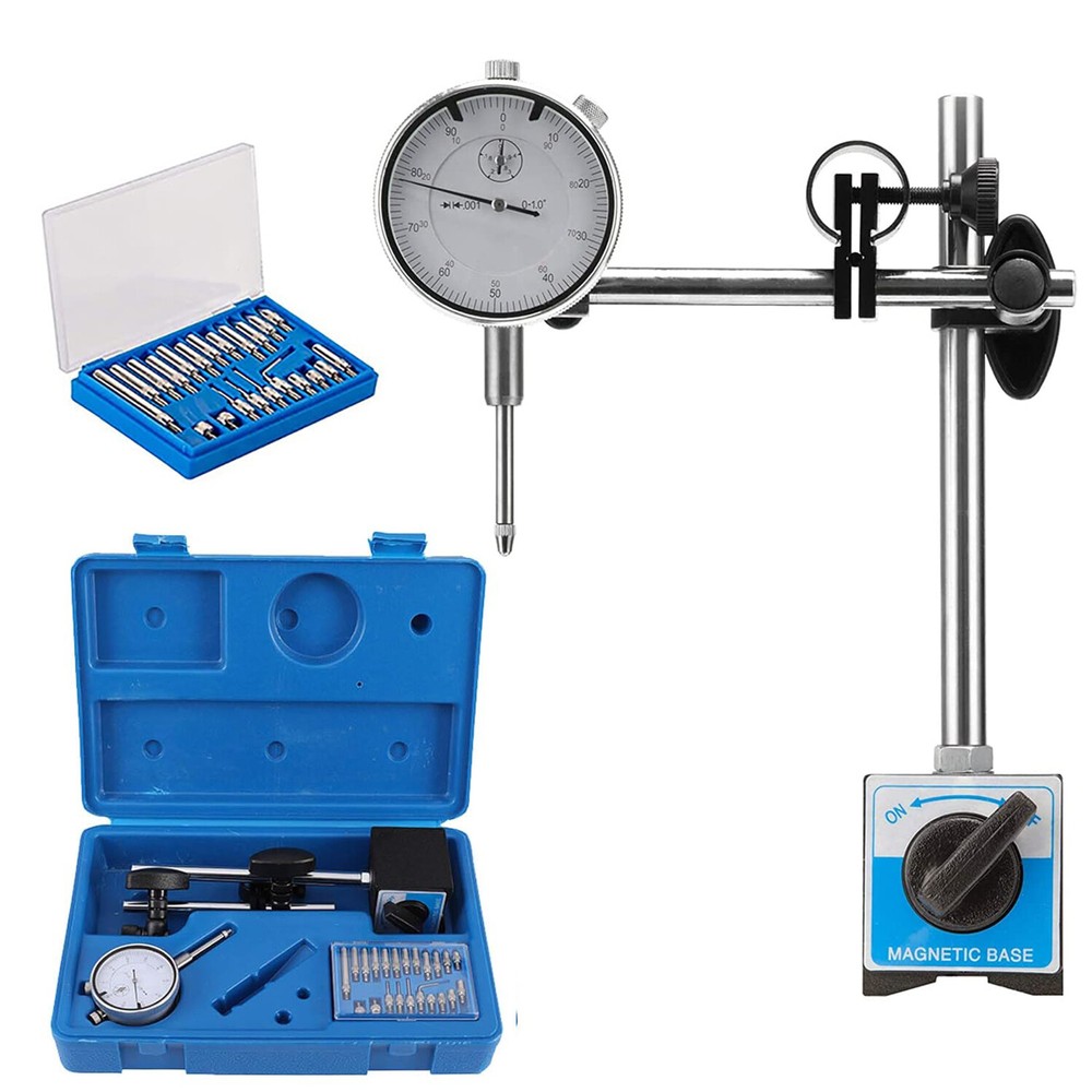 Dial Indicator with Magnetic Base 140lbs Magnetic Base with Fine Adjustable New