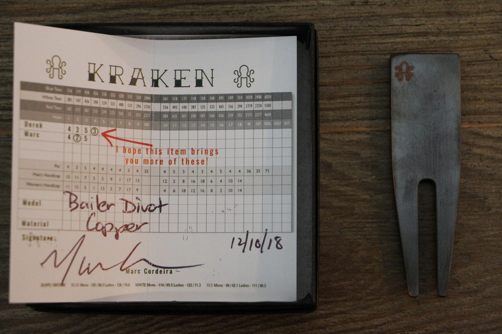 Kraken Bailer Copper Divot Tool