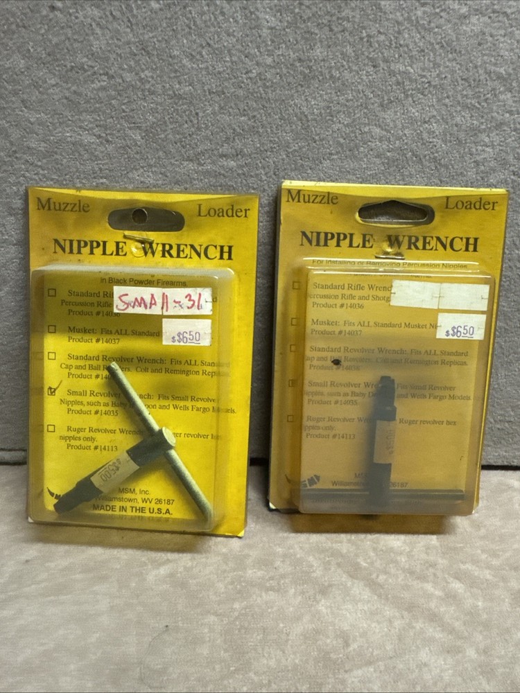 Muzzle Loader Nipple Wrench Small Revolver