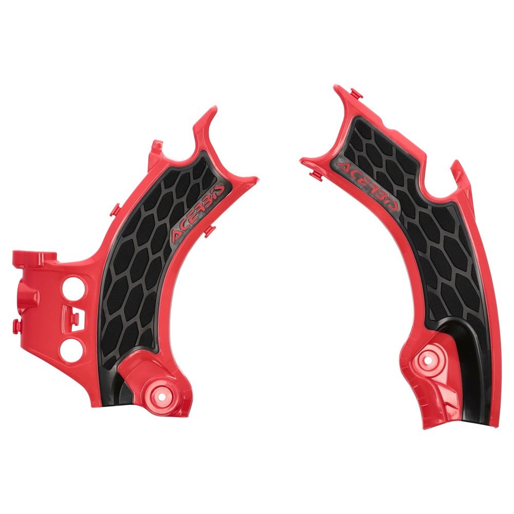 Acerbis X-Grip Frame Guards - Red/Black - Guards