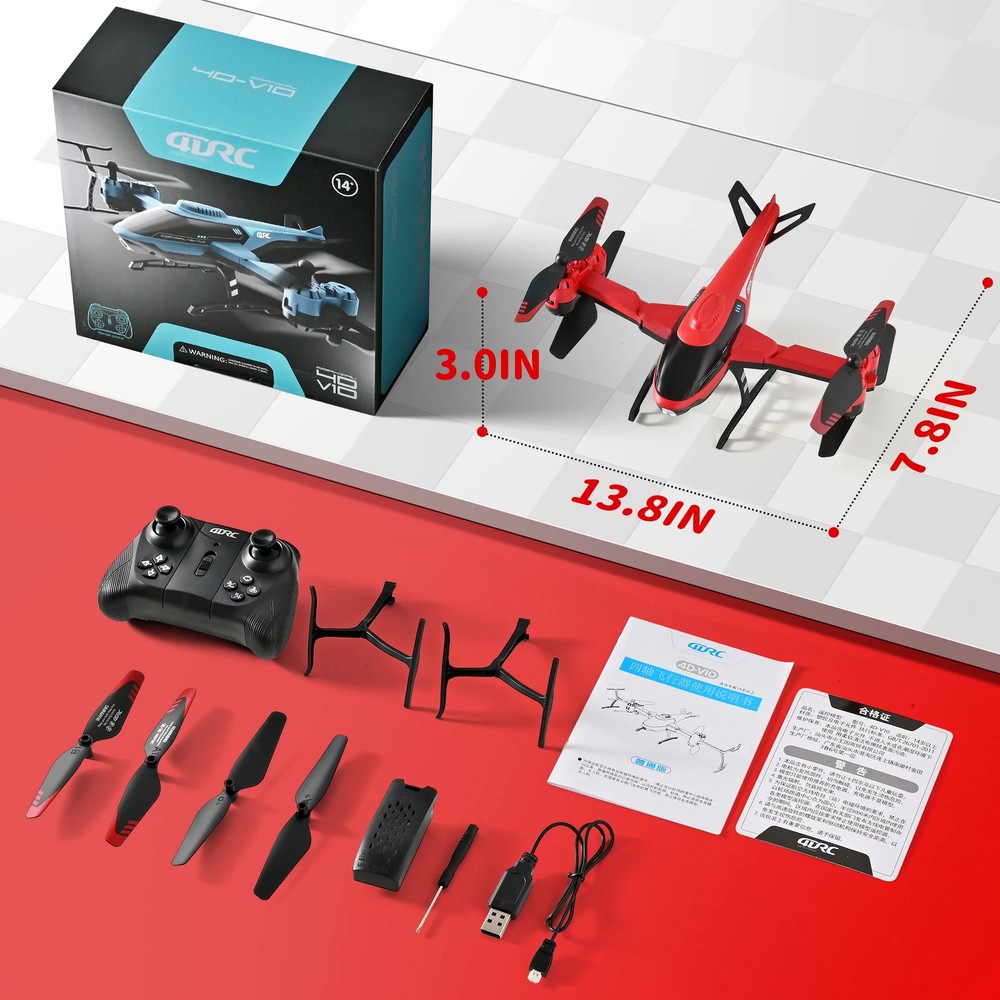 TOPFOX TOP-FP-01 Remote Control Helicopter, Red