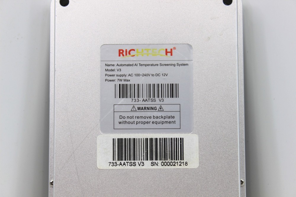 Richtech V3 AI Temperature Screening System Thermal Scanner