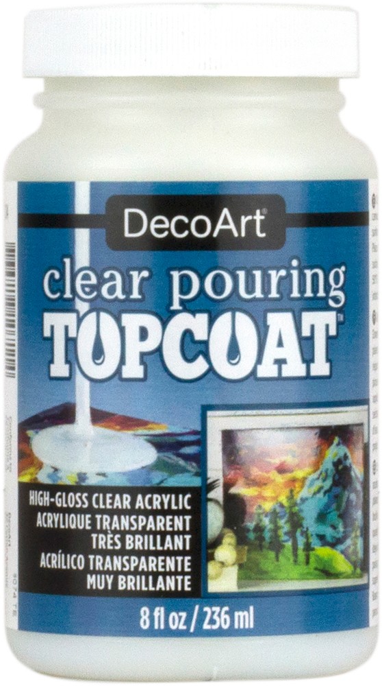 DecoArt Clear Pouring Topcoat-8oz