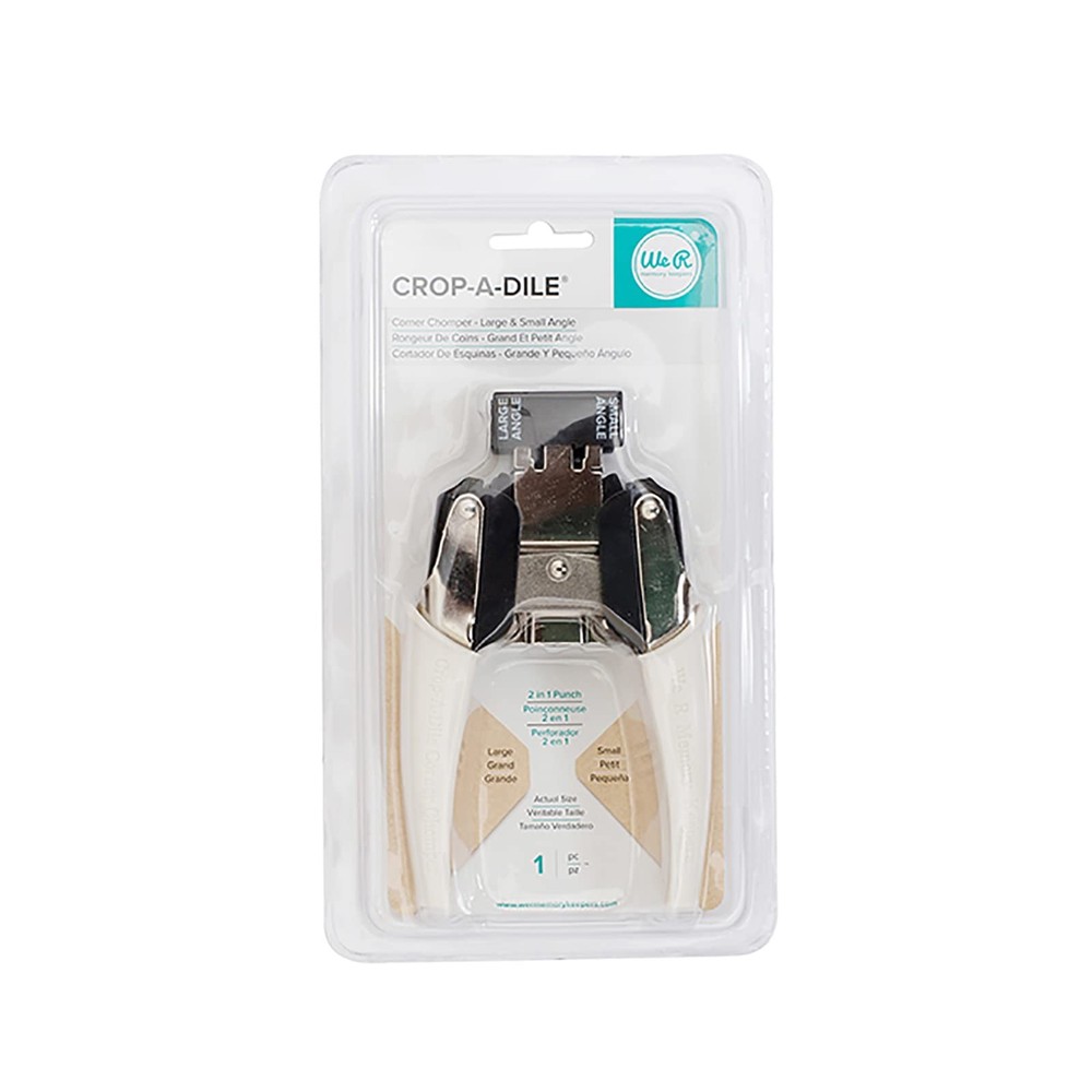 Crop-A-Dile Retro Corner Chomper Small and Large Angle, White, Chomp Down on ...