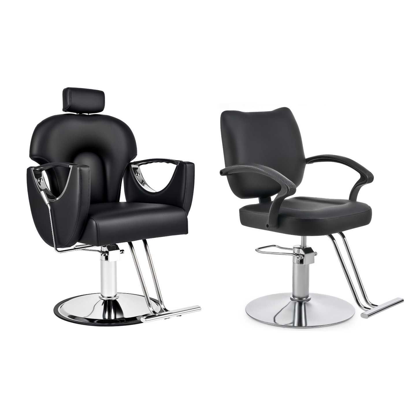 360° Styling All Purpose Hydraulic Black Reclining Barber Chair Salon Beauty Spa