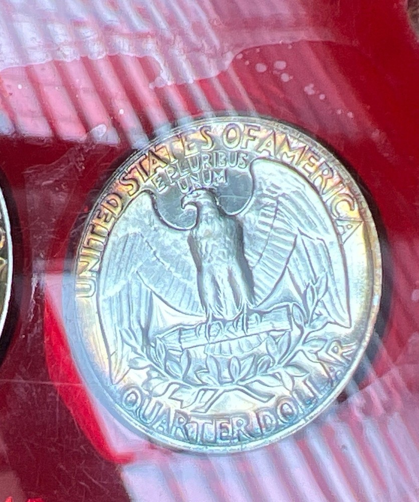 1962 US Mint Proof Set in Red Plastics Holder - 90% Silver