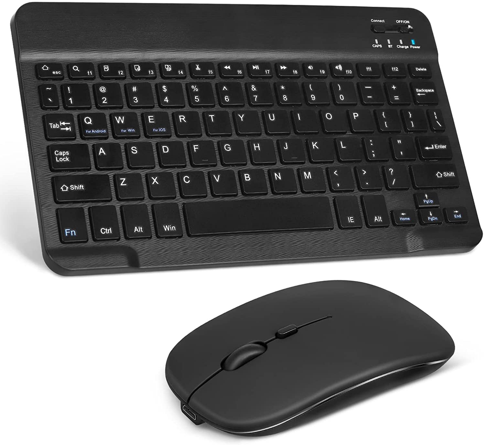 Urbanx Rechargeable Bluetooth Keyboard and Mouse Combo Ultra Compact Slim Full-S