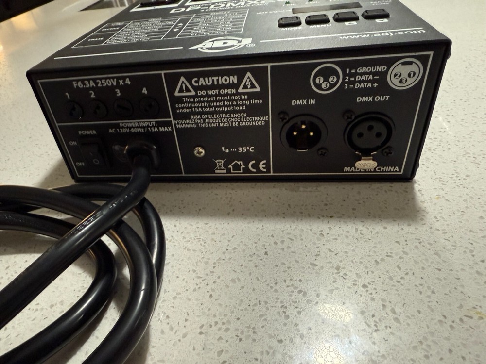 ADJ Products DMX20L 4-Channel DMX Dimmer/Switch Pack Compact Portable DP