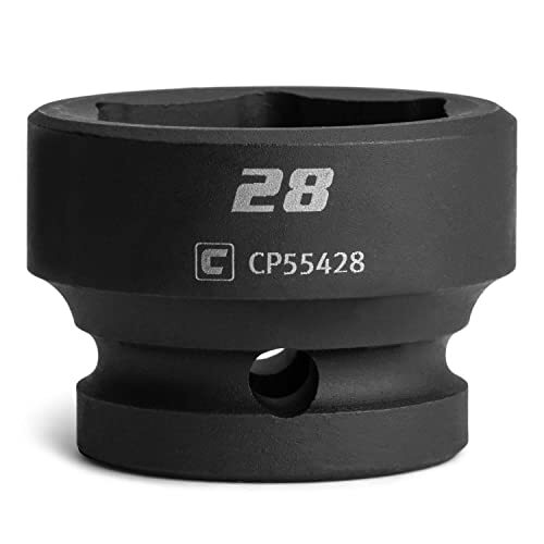 28 Mm Stubby Impact Socket 1/2 In. Drive 6point Metric