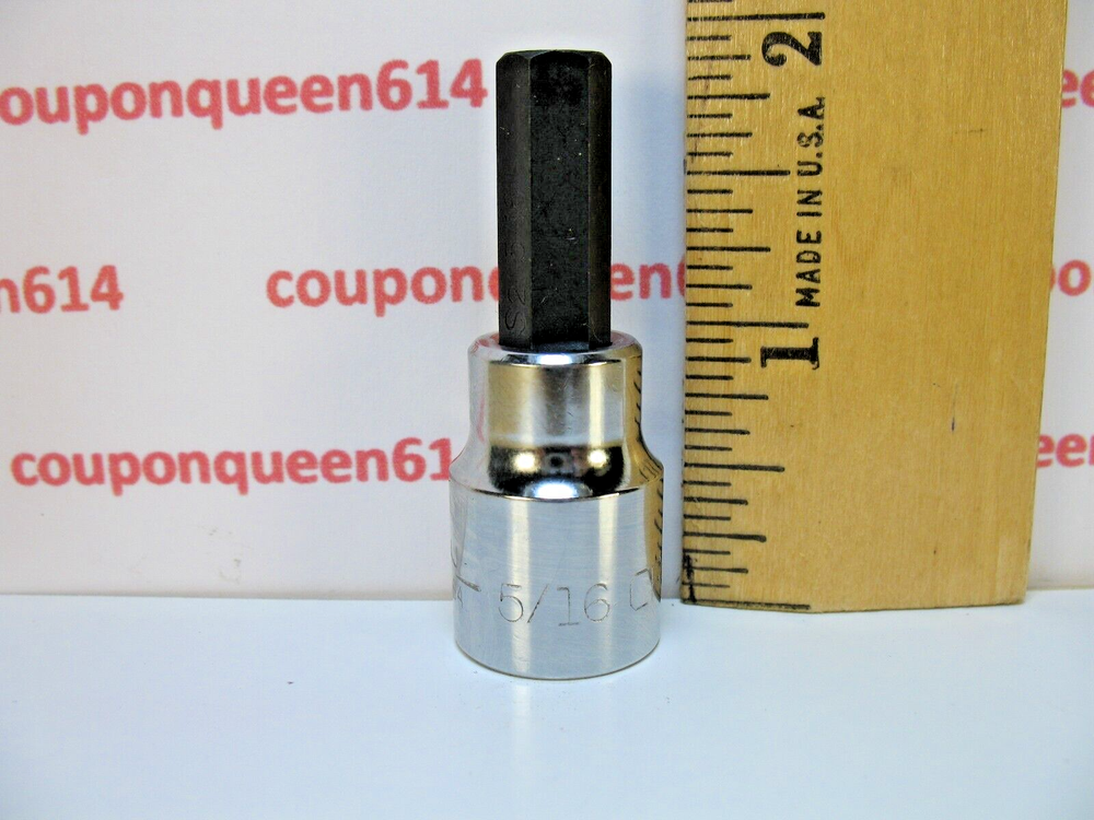 Craftsman 46664, 3/8" Drive Hex Bit Socket 5/16” - Brand New
