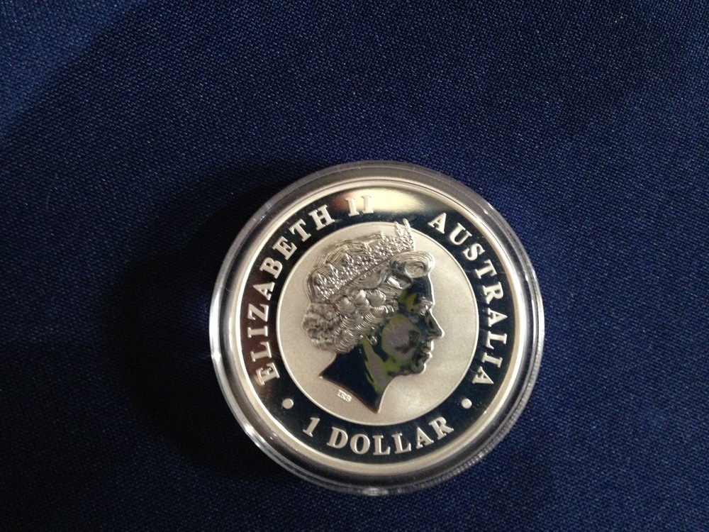 2014 Australia $1 Silver Koookaburra Gem BU One Ounce E5978