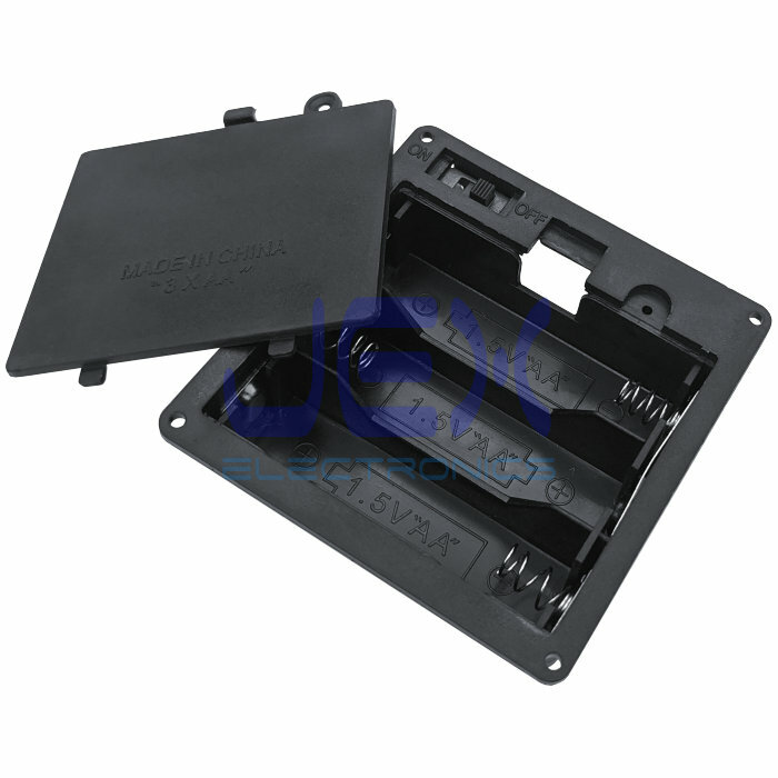 Three/3X AA DIY Panel Mount Battery Holder Case Box 3.6V/4.5V With Power Switch