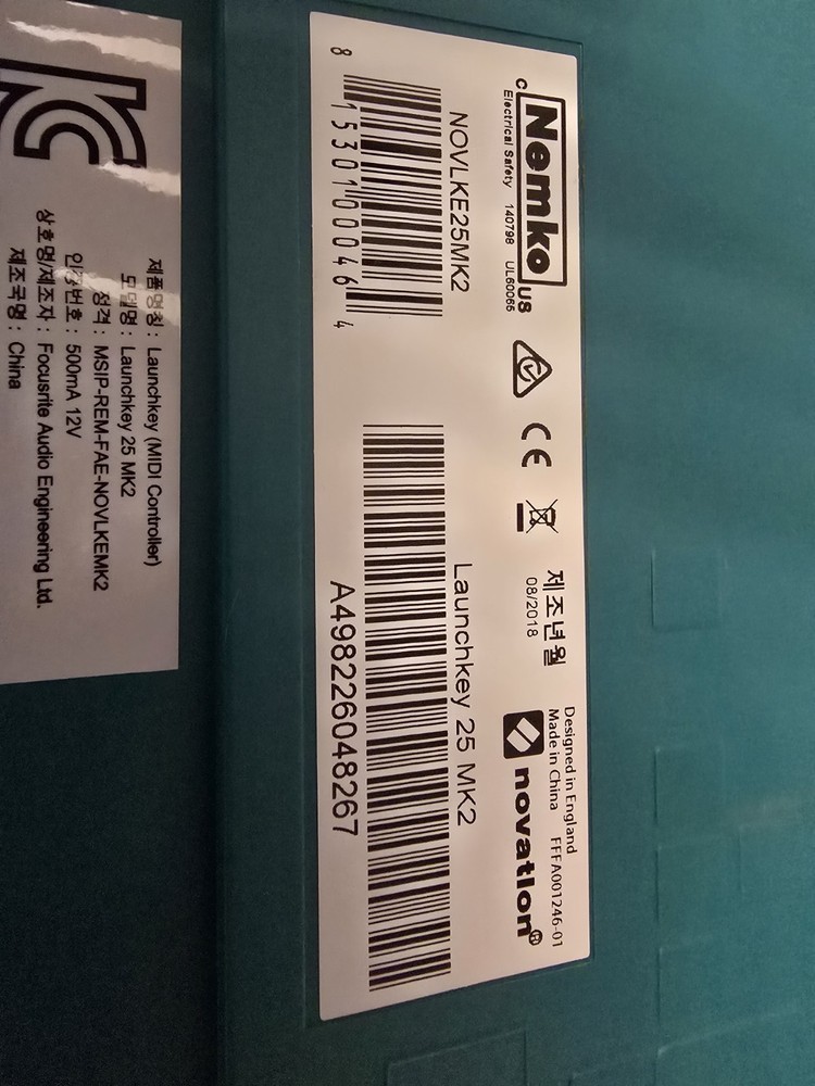 Novation Launchkey Mini MK2 25-Key Midi Keyboard Controller USB