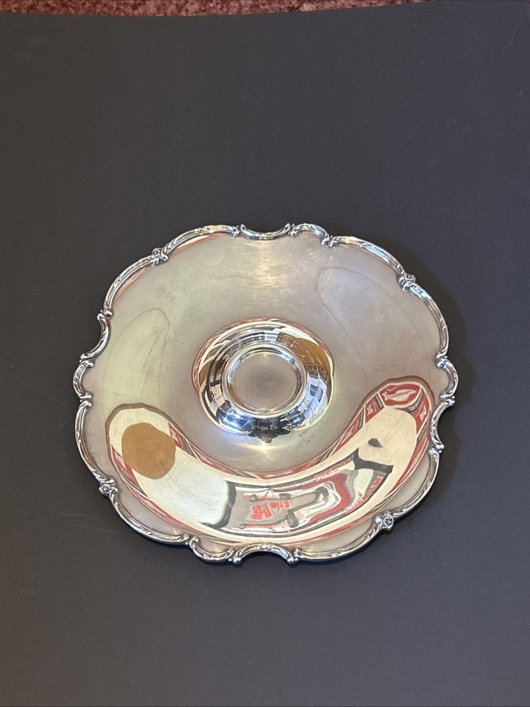 1847 ROGERS BROS~"REFLECTIONS"~ 12" SILVER PLATE SERVING TRAY #9266~VERY NICE!!