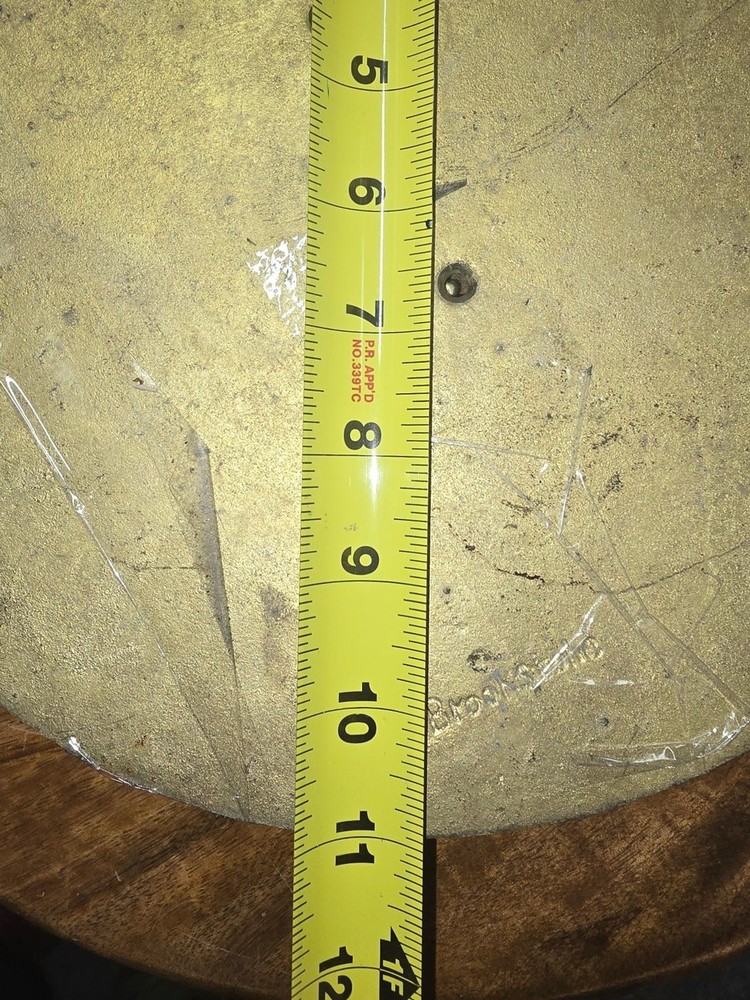 Vtg. Brookstone Oak Leaf Brass Sundial