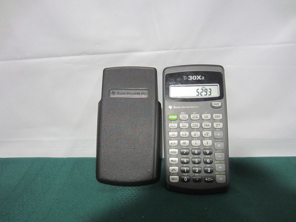 Texas Instruments TI  30Xa Calculator in Case (Tested & Works)