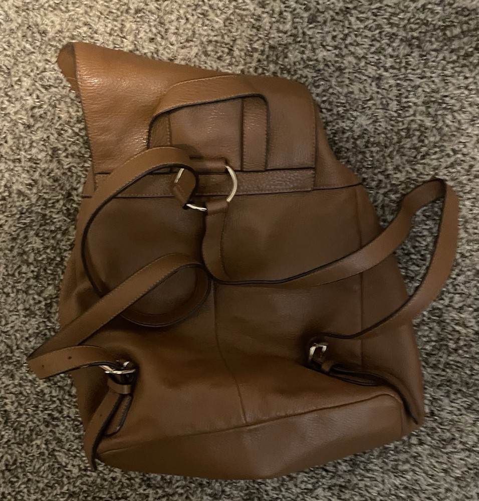 Coach Billie backpack brown pebble leather