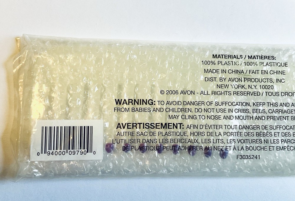 AVON ADVANCE TECHNIQUES DETANGLING SHOWER COMB WITH HOOK SEALED NOS