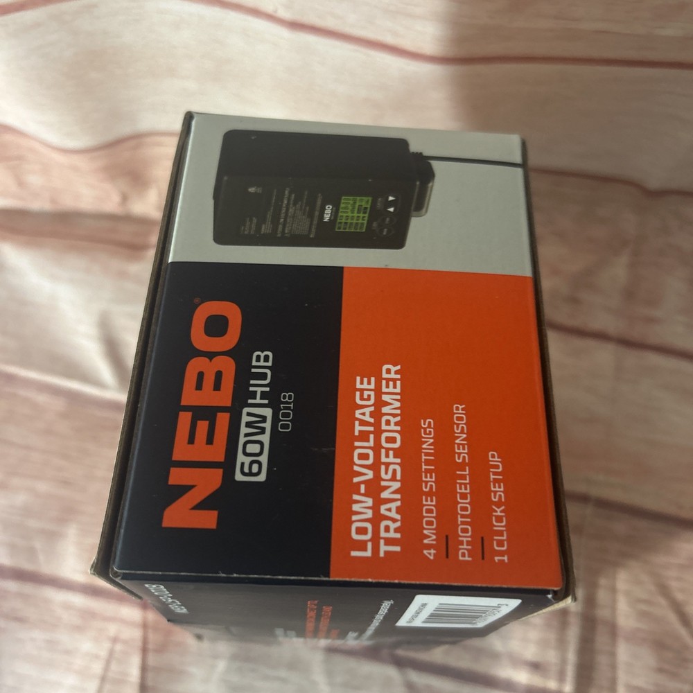 NEBO 60w Hub Low-Voltage Transformer 4 Mode Settings Photocell Sensor NEW