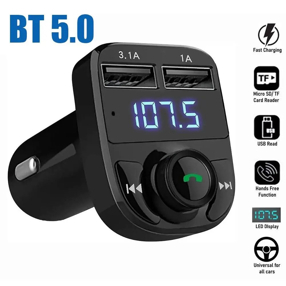 Bluetooth Car Kit MP3 Player FM Transmitter Wireless Radio Adapter USB Charger