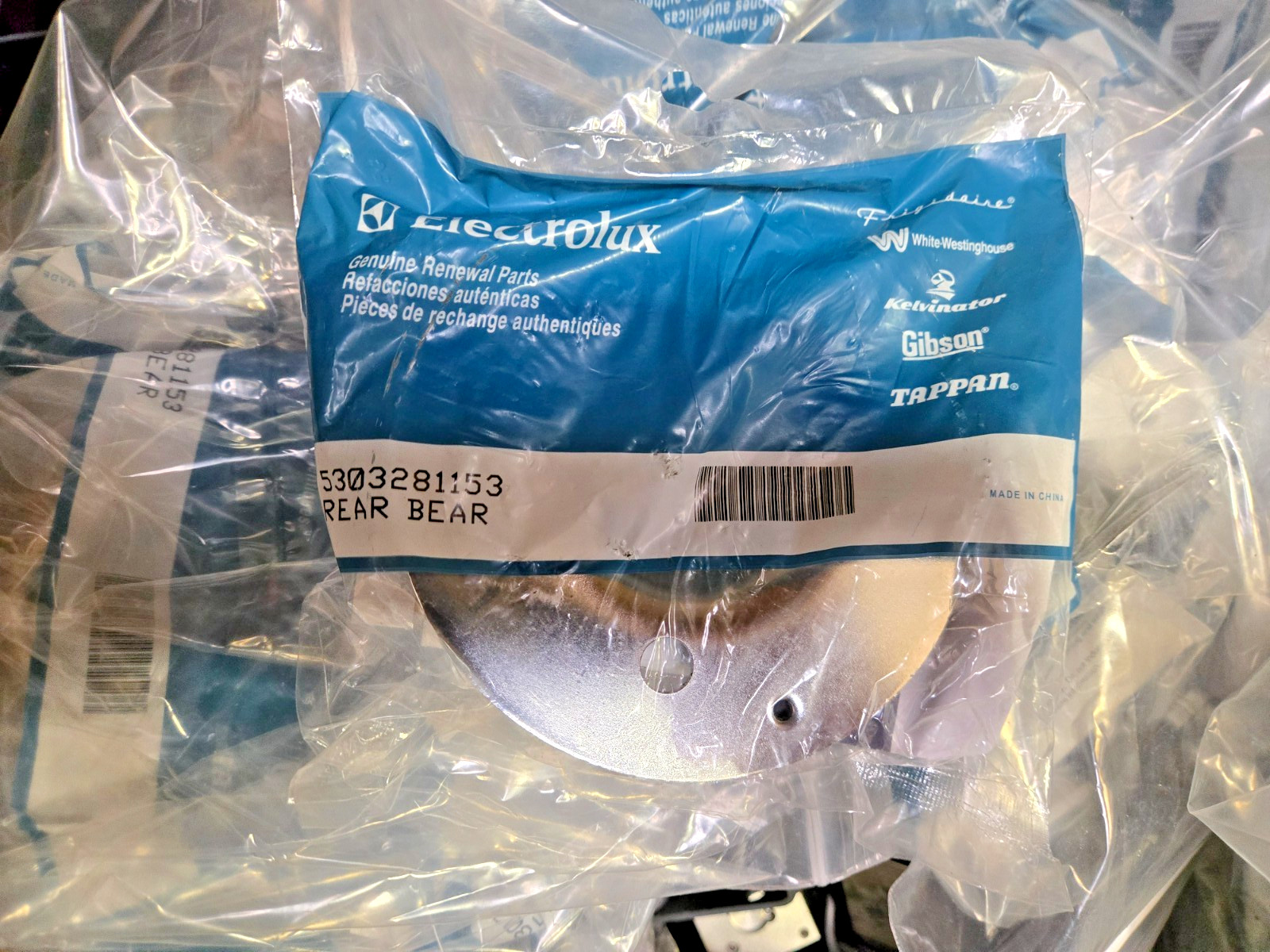 Electrolux Frigidaire Dryer Rear Drum Bearing Kit (5303281153) NEW