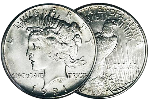 Peace Silver Dollars(3) -1922-1925 Various Dates, Good to VG